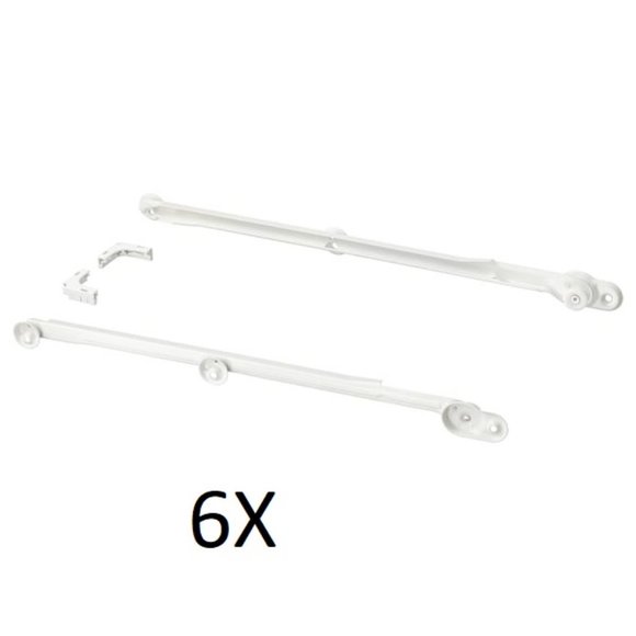 IKEA KOMPLEMENT Pull out Rail (3 pair) for Baskets 22-7/8" White 302.632.45 - Picture 1 of 1